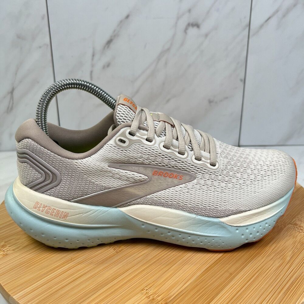Brooks Glycerin 21 Women's Size 7.5 Coconut Running Athletic Shoes 1204081B195